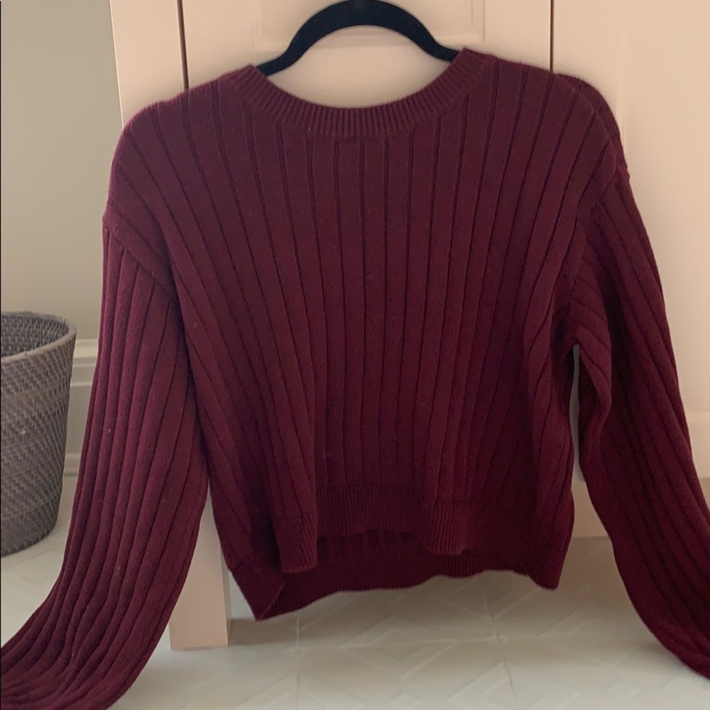 Maroon Sweater.